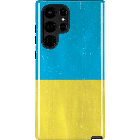 Ukraine Flag Distressed Galaxy S25 Ultra Impact Case