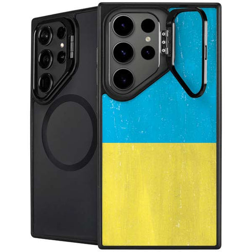 Ukraine Flag Distressed Galaxy S25 Ultra Kickstand Case