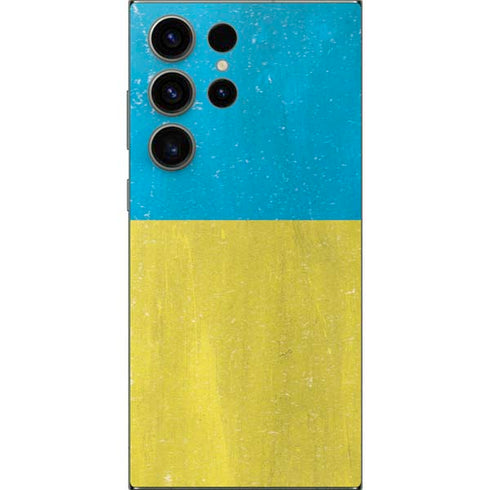 Ukraine Flag Distressed Galaxy S24 Ultra Skin