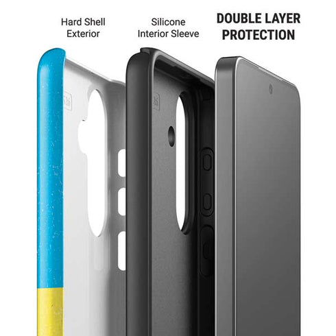 Ukraine Flag Distressed Galaxy S26 Impact Case