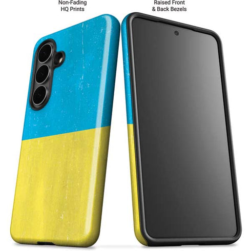 Ukraine Flag Distressed Galaxy S26 Impact Case