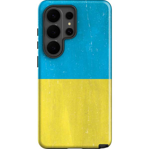 Ukraine Flag Distressed Galaxy S26 Ultra Impact Case
