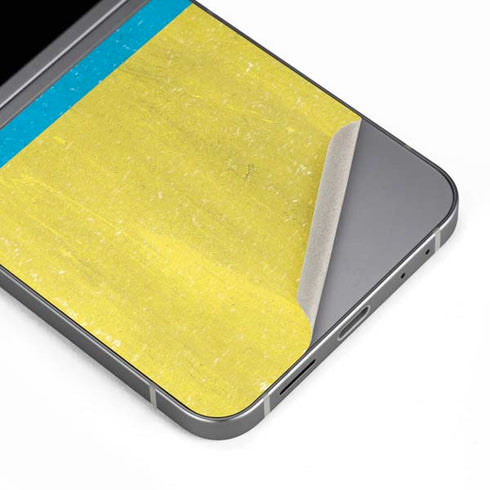 Ukraine Flag Distressed Galaxy Z Flip6 Skin