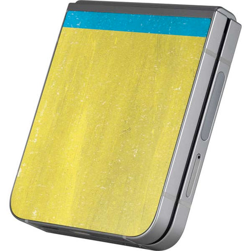 Ukraine Flag Distressed Galaxy Z Flip6 Skin