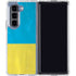 Ukraine Flag Distressed Galaxy Z Fold5 5G Clear Case