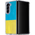 Ukraine Flag Distressed Galaxy Z Fold5 5G Clear Case
