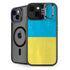 Ukraine Flag Distressed iPhone 15 Kickstand Case