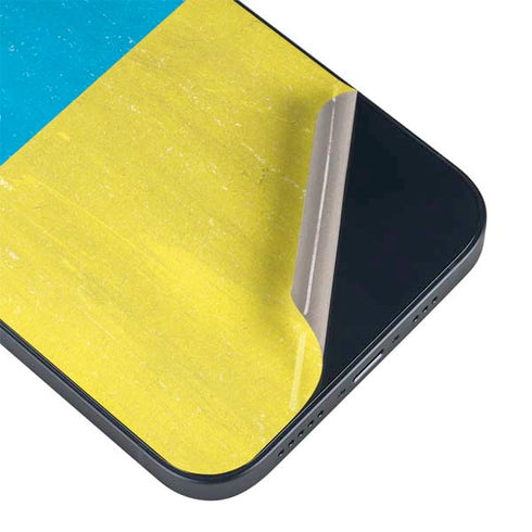 Ukraine Flag Distressed iPhone 15 Skin