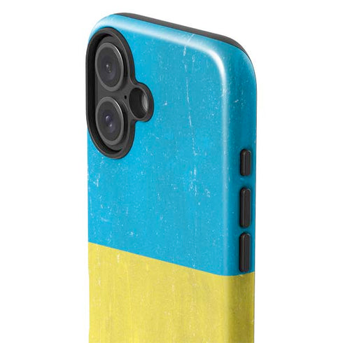 Ukraine Flag Distressed iPhone 16 Impact Case