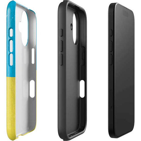 Ukraine Flag Distressed iPhone 16 Impact Case