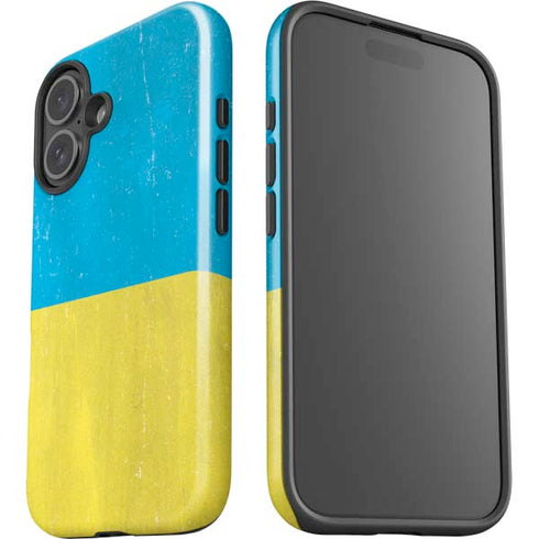 Ukraine Flag Distressed iPhone 16 Plus Impact Case