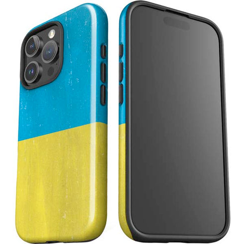 Ukraine Flag Distressed iPhone 16 Pro Impact Case