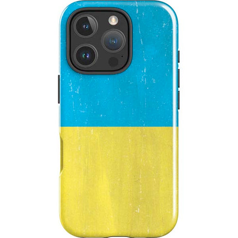 Ukraine Flag Distressed iPhone 16 Pro Max Impact Case