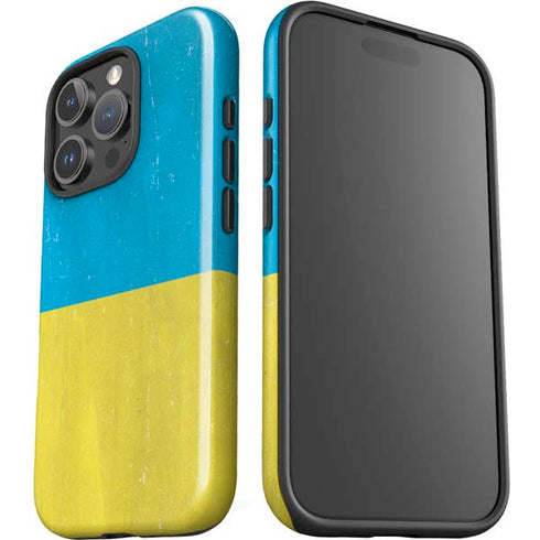 Ukraine Flag Distressed iPhone 16 Pro Max Impact Case