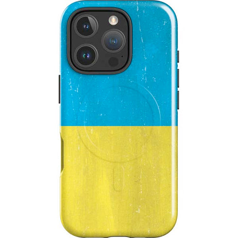 Ukraine Flag Distressed iPhone 16 Pro Max Magsafe Impact Case