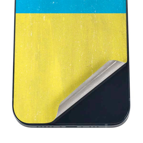 Ukraine Flag Distressed iPhone 16 Skin