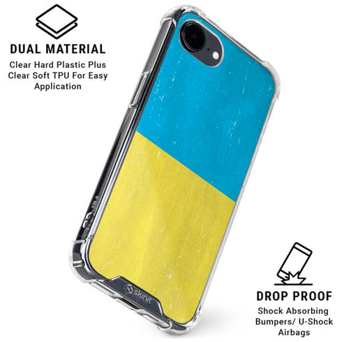 Ukraine Flag Distressed iPhone 16e Clear Case