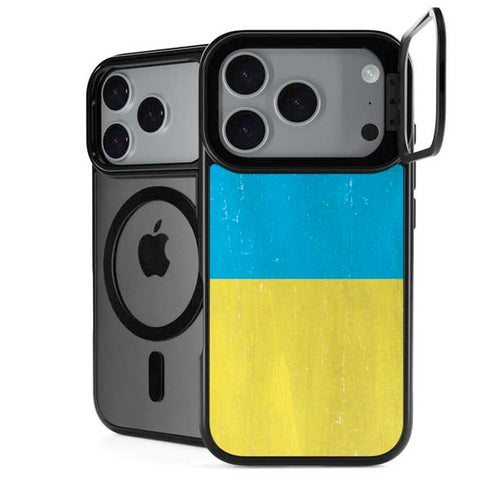 Ukraine Flag Distressed iPhone 18 Pro Kickstand Case
