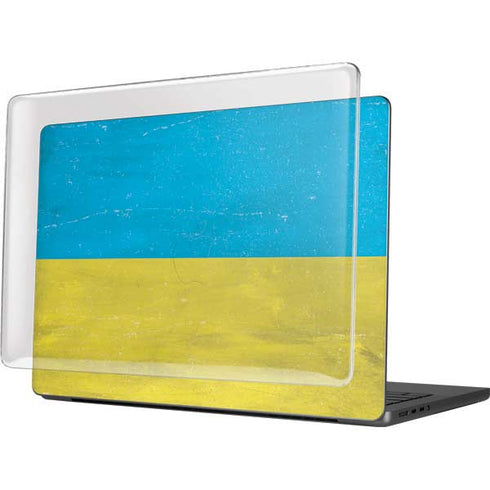 Ukraine Flag Distressed MacBook Pro 14in (2021-24) Case plus Skin