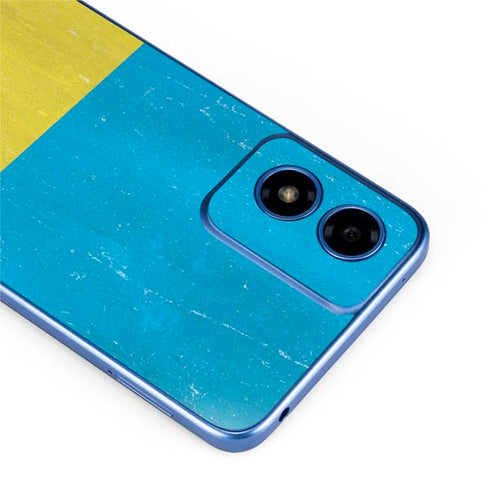 Ukraine Flag Distressed Moto G Play 4G (2024) Skin