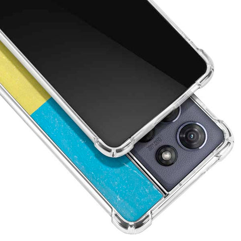 Ukraine Flag Distressed Moto G Stylus 5G (2025) Clear Case