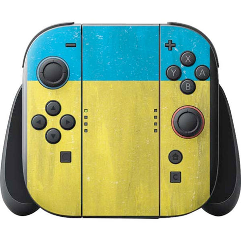 Ukraine Flag Distressed Nintendo Switch 2 (2025) with Joy-Con Skin