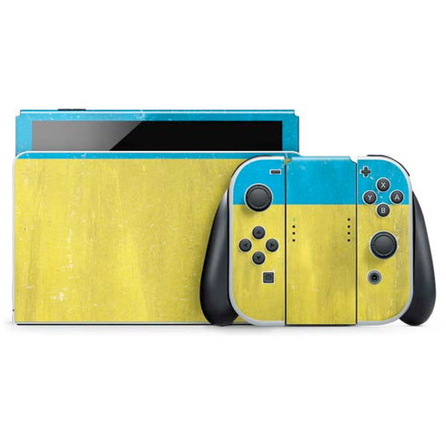 Ukraine Flag Distressed Nintendo Skins