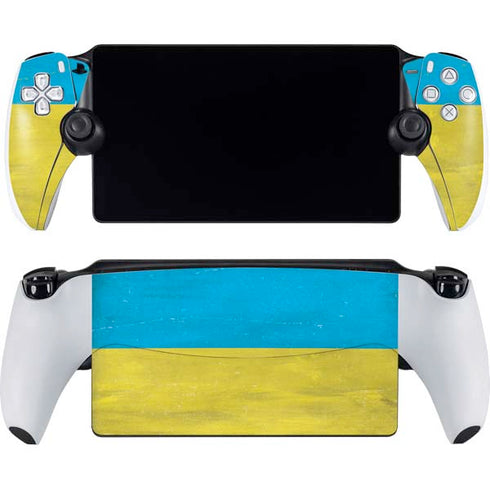 Ukraine Flag Distressed PlayStation PS5 Skins