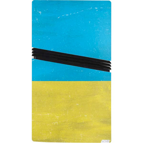 Ukraine Flag Distressed PS5 Pro Bundle Skin