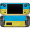 Ukraine Flag Distressed Steam Deck Handheld Gaming Computer OLED Skin