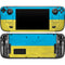 Ukraine Flag Distressed Steam Deck Handheld Gaming Computer Skin
