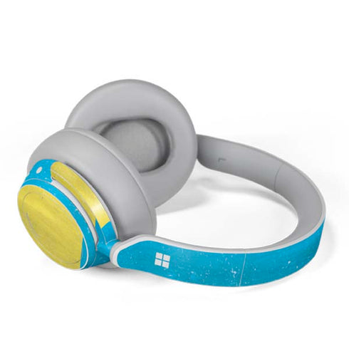 Ukraine Flag Distressed Surface Headphones Skin