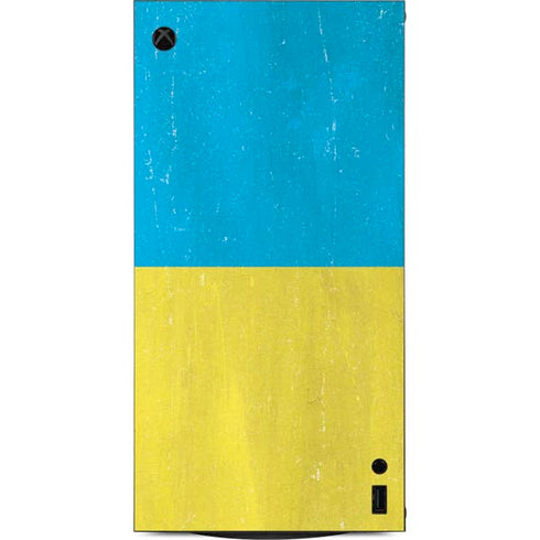 Ukraine Flag Distressed XBox Series X Digital Edition Console Skin