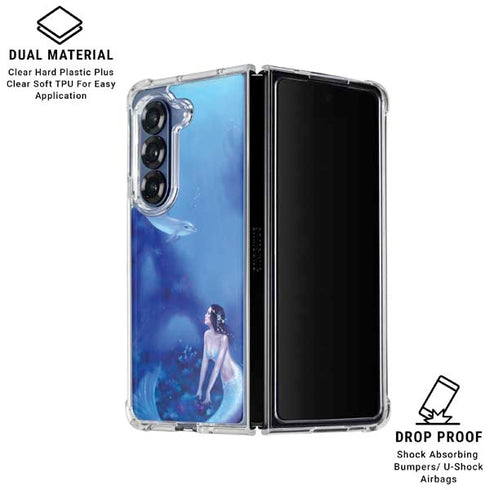 Ultramarine by Rachel Anderson Galaxy Z Fold6 Clear Case