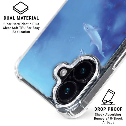 Ultramarine by Rachel Anderson iPhone 16 Plus Clear Case
