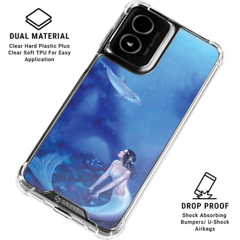 Ultramarine by Rachel Anderson Moto G Power 5G (2024) Clear Case
