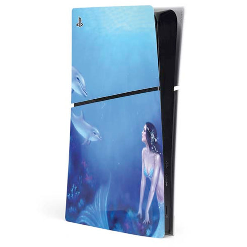 Ultramarine by Rachel Anderson PS5 Slim Digital Edition Console Skin