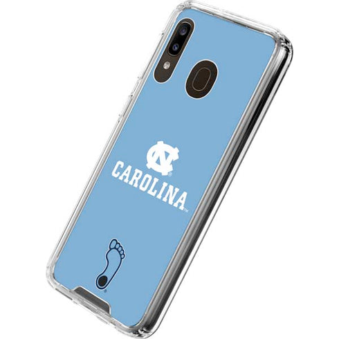 University of North Carolina UNC Carolina Galaxy A30 Clear Case