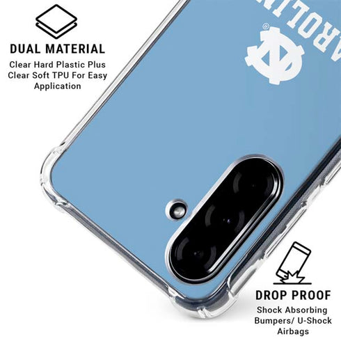 University of North Carolina UNC Carolina Galaxy A36 5G Clear Case