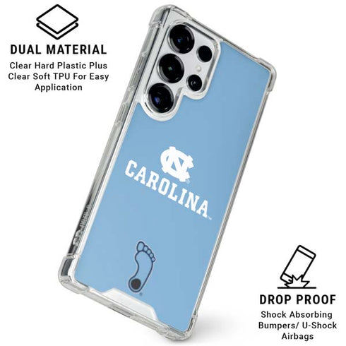 University of North Carolina UNC Carolina Galaxy S25 Ultra Clear Case