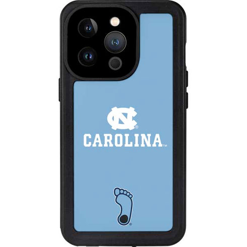University of North Carolina UNC Carolina iPhone 15 Pro Waterproof Case