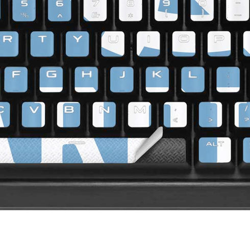 University of North Carolina UNC Carolina K95 RGB PLATINUM Mechanical Gaming Keyboard Skin