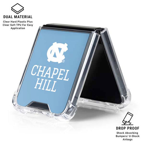University of North Carolina UNC Chapel Hill Galaxy Z Flip6 Clear Case