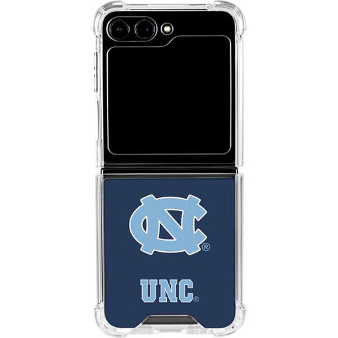 University of North Carolina UNC Logo Galaxy Z Flip6 Clear Case