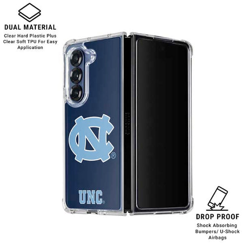 University of North Carolina UNC Logo Galaxy Z Fold6 Clear Case