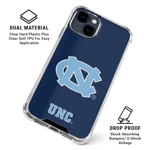University of North Carolina UNC Logo iPhone 15 Clear Case