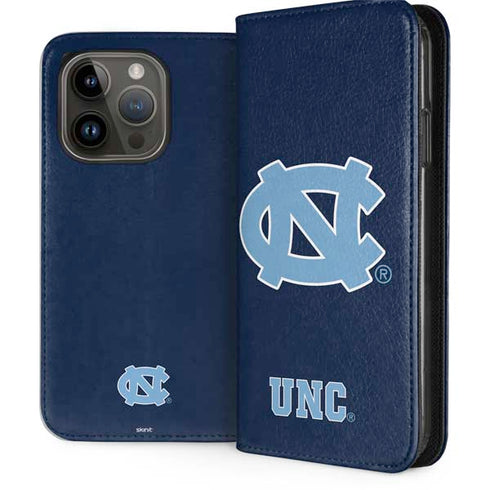 University of North Carolina UNC Logo iPhone 15 Pro Folio Case