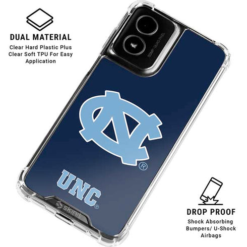 University of North Carolina UNC Logo Moto G Power 5G (2024) Clear Case