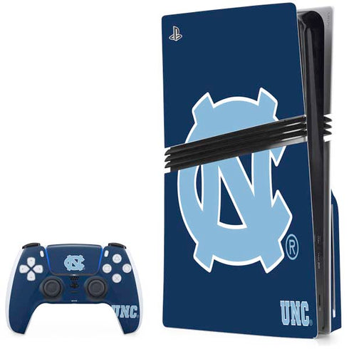University of North Carolina UNC Logo PS5 Pro Disk Bundle Skin