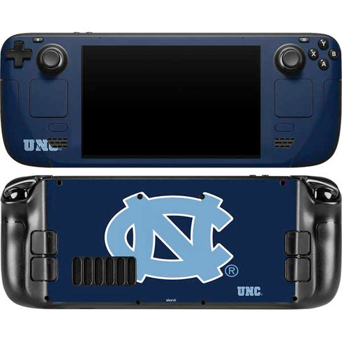 University of North Carolina UNC Logo Steam Deck Handheld Gaming Computer OLED Skin